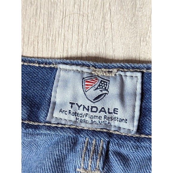 Tyndale FR Jeans Mens 40x34 Fire Resistant Medium Wash Blue Denim Carpenter 2112 - Picture 6 of 16